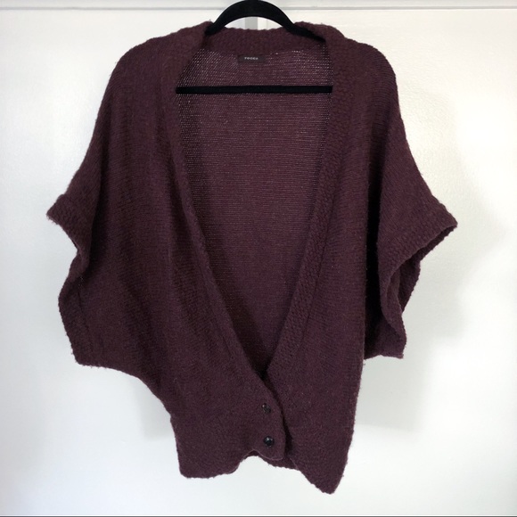 Tocca plum dolman sleeve cardigan sweater - Picture 2 of 8